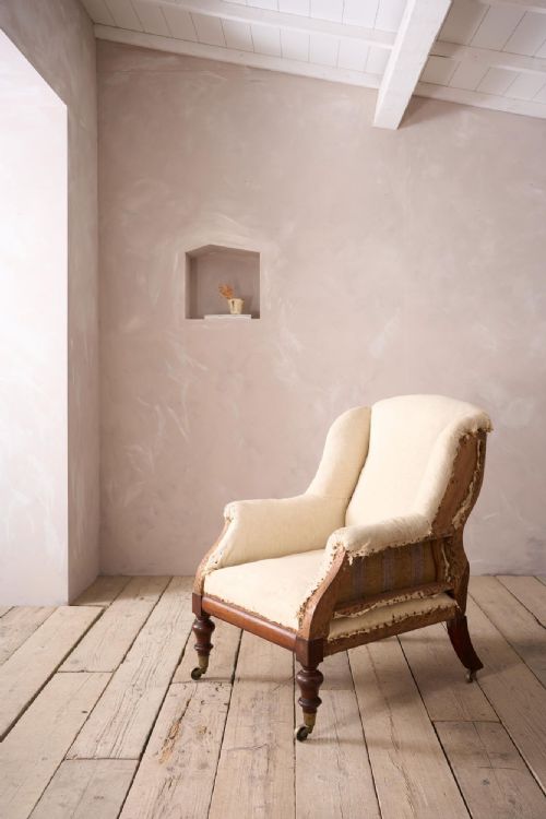 Early Victorian Unusual Shaped Large Armchair
