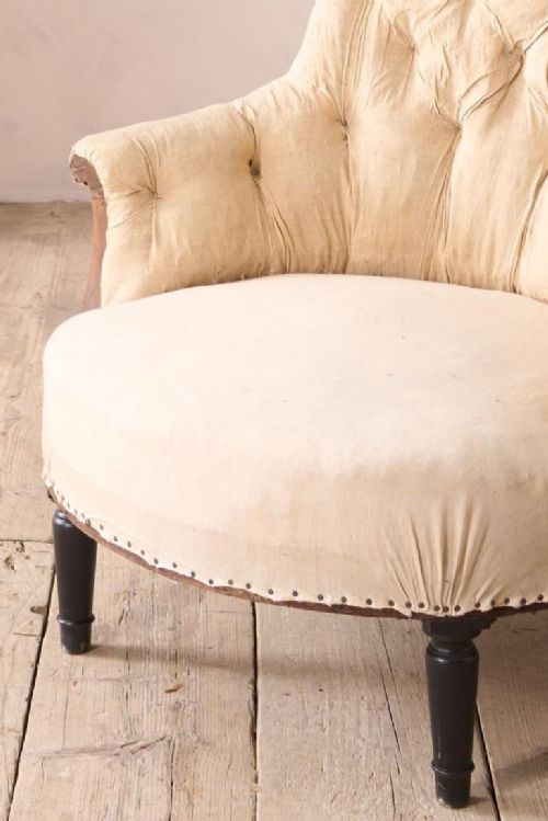 fig 1. Napoleon III Buttoned shield back armchair