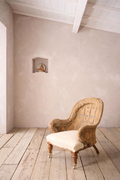 English 19th Century Curved Iron Back Armchair