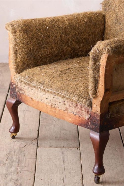 fig 1. English Edwardian square back armchair