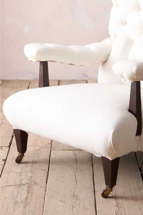 fig 1. Early 20th century Howard and sons style open armchair