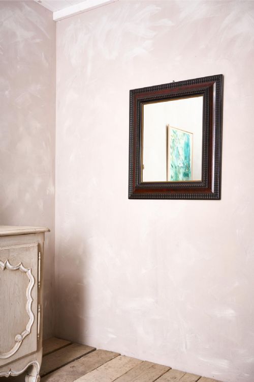 19th Century Ebonised and Faux Tortoiseshell Mirror - No5