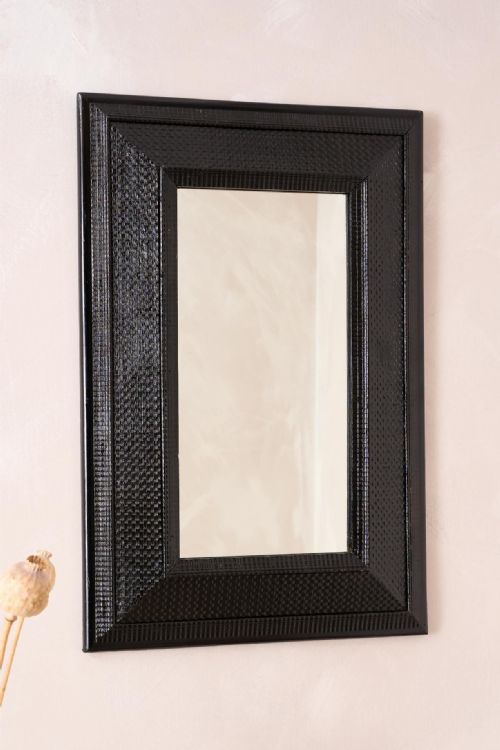 fig 1. 19th century Ebonised Italian mirror - No7