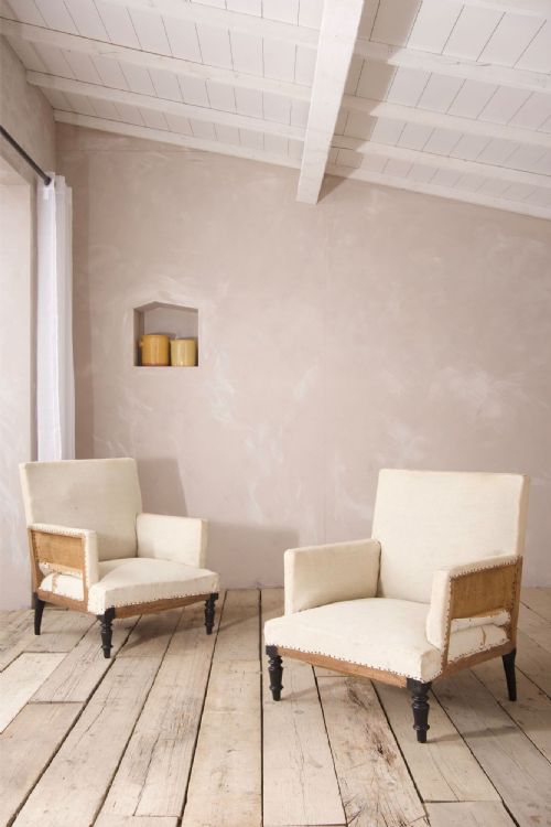 Pair of Napoleon III Square Armchairs