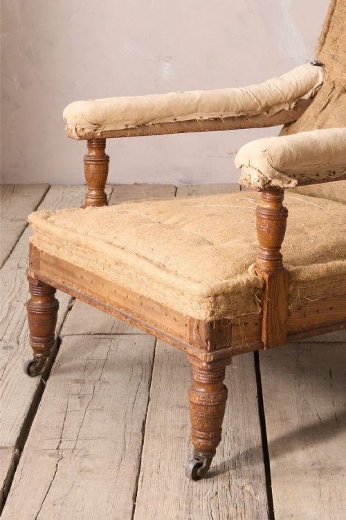 fig 1. 19th century high backed open armchair by John Reid and son
