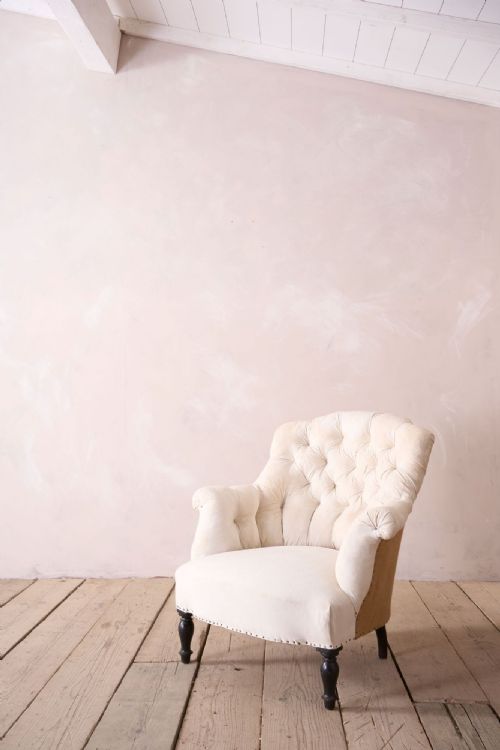 Napoleon III Buttoned Shield Back Armchair
