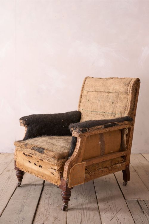 fig 1. 19th century Country house armchair by Shoolbred