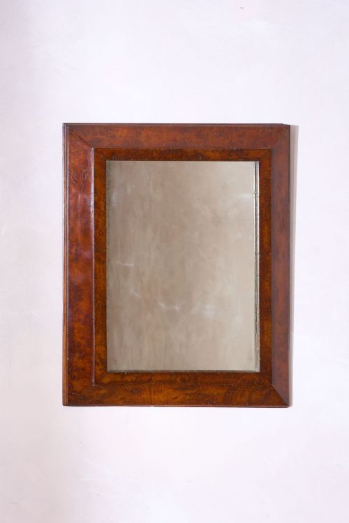19th Century Burr Yew Wall Mirror