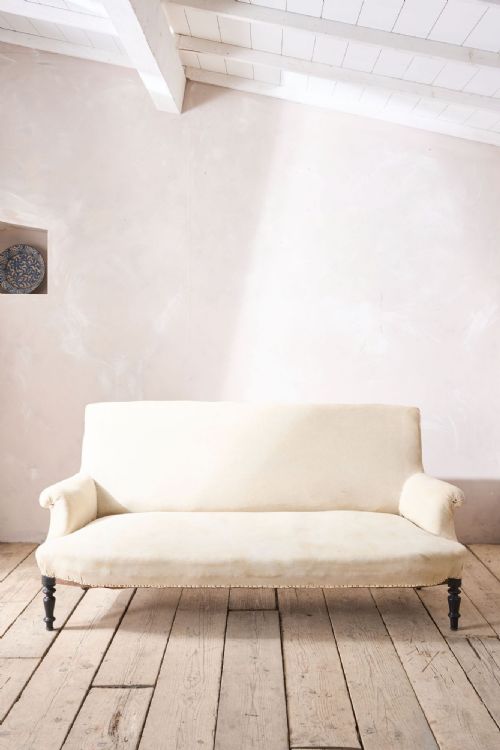 Elegant Napoleon III Scroll Back Sofa