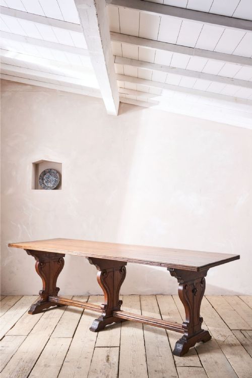 19th Century Italian Walnut Drapers Table
