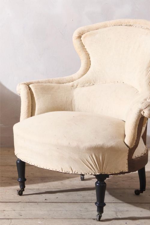 fig 1. Pair of Napoleon III Piecrust fishtail armchairs