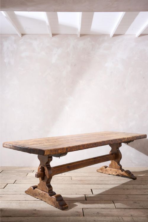 Exceptional 18th Century Two Plank Walnut Dining Table