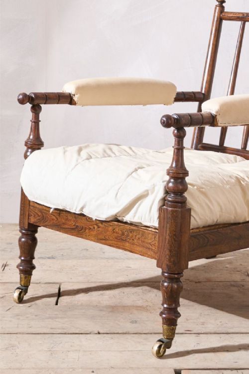 fig 1. 19th century Georgian Simulated Rosewood Library chair
