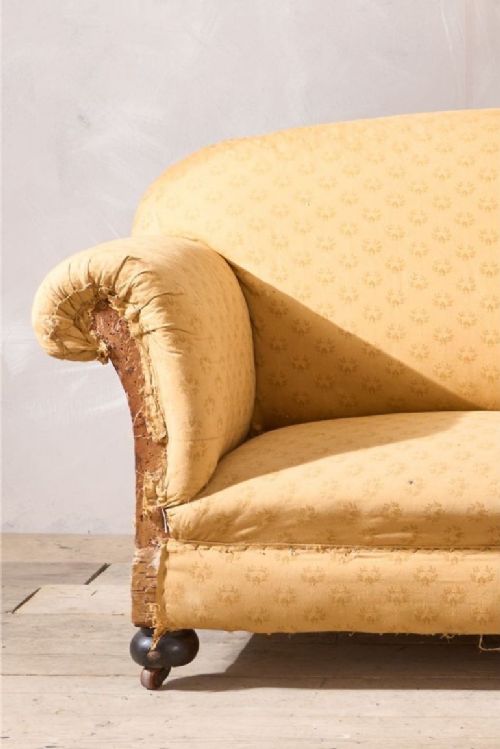 fig 1. c.1900 Curved back English country house sofa