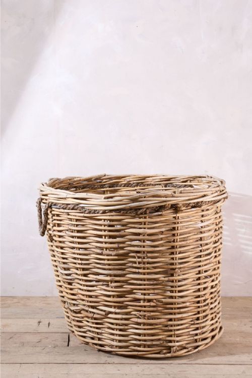 HUGE EARLY 20TH CENTURY WICKER MILL BASKET - ADDITIONAL PHOTO 3