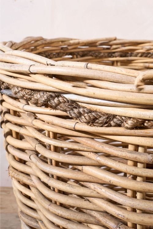 HUGE EARLY 20TH CENTURY WICKER MILL BASKET - ADDITIONAL PHOTO 4