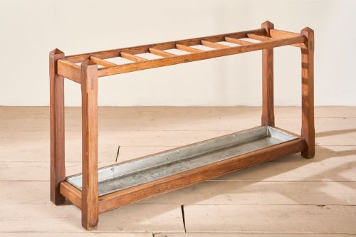 LONG 19TH CENTURY PINE STICK STAND - ADDITIONAL PHOTO 2