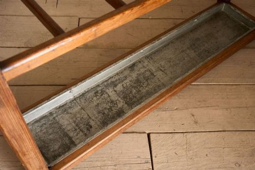 LONG 19TH CENTURY PINE STICK STAND - ADDITIONAL PHOTO 4