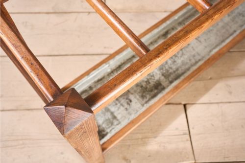LONG 19TH CENTURY PINE STICK STAND - ADDITIONAL PHOTO 6