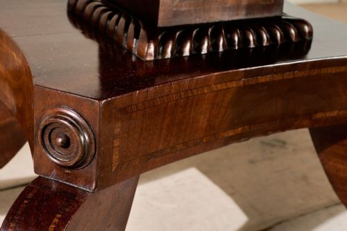 WILLIAM IV FLAME MAHOGANY FOLD DOWN SOFA TABLE - ADDITIONAL PHOTO 7