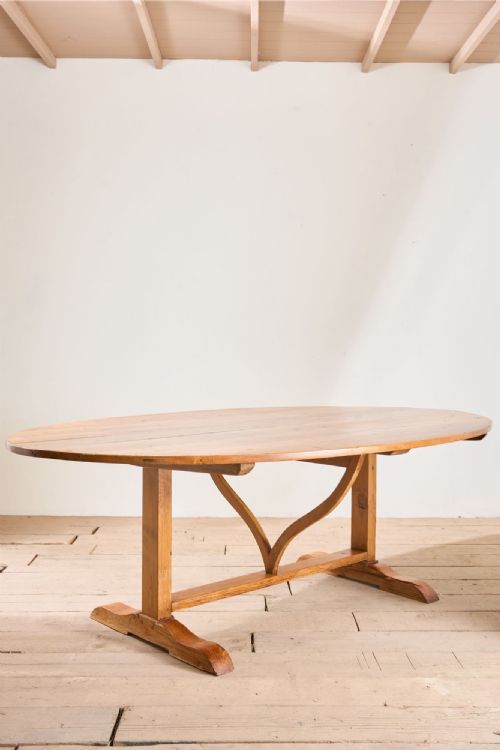 RARE VERY LARGE 19TH CENTURY PINE VENDANGE TABLE