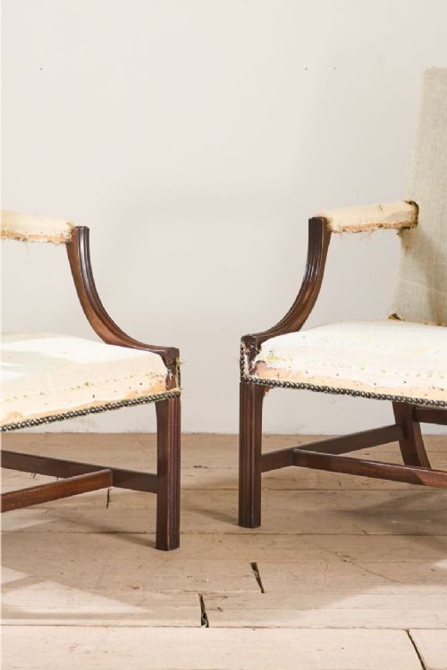 fig 1. Pair of 20th century Gainsborough chairs
