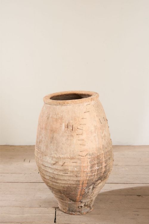 19th Century Spanish Olive Pot - Stapled