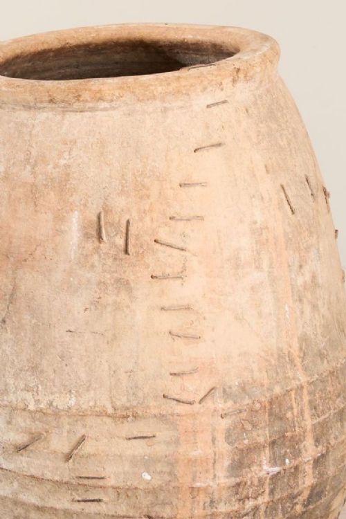 fig 1. 19th century Spanish olive pot - Stapled