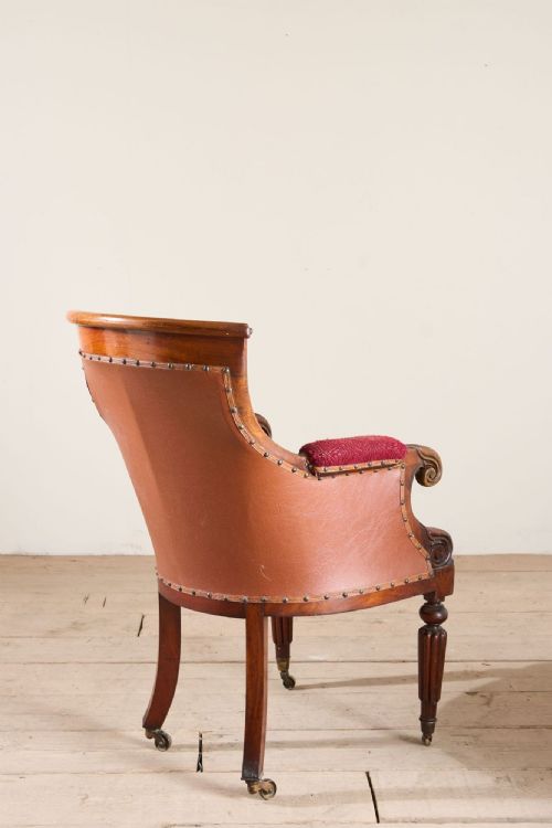VICTORIAN CANE SEATED COUNTRY HOUSE LIBRARY CHAIR - ADDITIONAL PHOTO 4