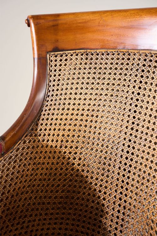 VICTORIAN CANE SEATED COUNTRY HOUSE LIBRARY CHAIR - ADDITIONAL PHOTO 6