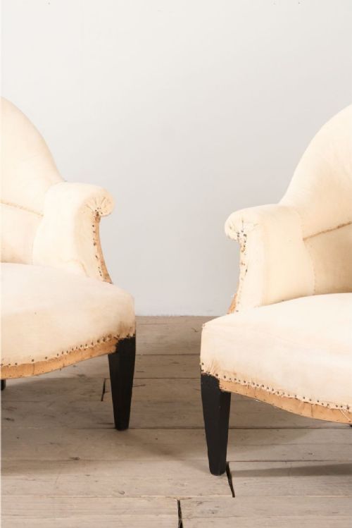 fig 1. Pair of Art Deco period French tub chairs