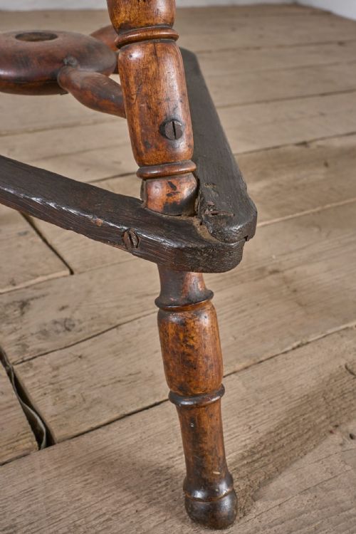19TH CENTURY COUNTRY SWIVEL STOOL - ADDITIONAL PHOTO 6
