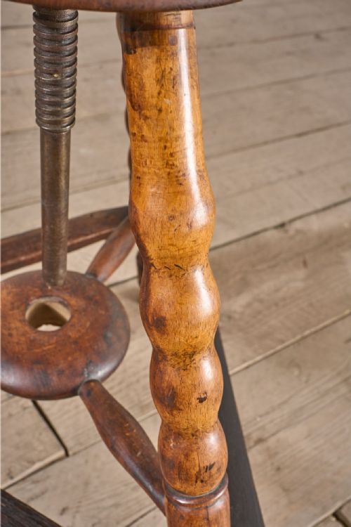 19TH CENTURY COUNTRY SWIVEL STOOL - ADDITIONAL PHOTO 8