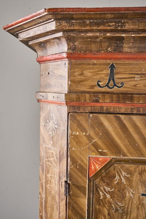 19TH CENTURY ITALIAN PAINTED MARRIAGE CUPBOARD - ADDITIONAL PHOTO 13