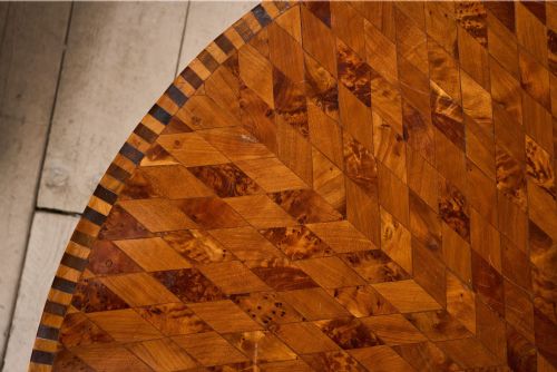 ART DECO CIRCULAR MARQUETRY INLAID CENTRE TABLE - ADDITIONAL PHOTO 4