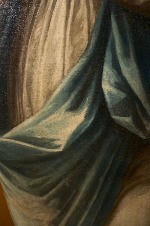 VERY LARGE 17TH CENTURY OIL ON CANVAS PAINTING OF THE 'IMMACULATE CONCEPTION' - ADDITIONAL PHOTO 6