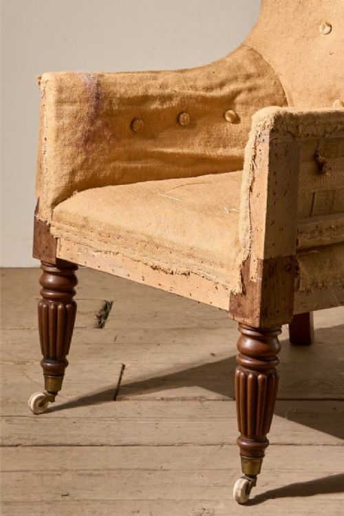 fig 1. Early Victorian country house armchair in the manner of Gillows
