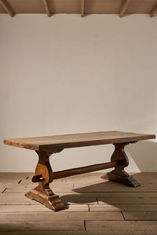 19th Century French Oak Dining Table