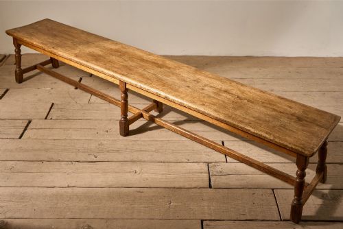 PAIR OF 19TH CENTURY ENGLISH OAK BENCHES - ADDITIONAL PHOTO 8