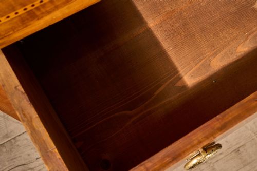 UNUSUAL 19TH CENTURY CHERRYWOOD CHEST OF DRAWERS - ADDITIONAL PHOTO 8