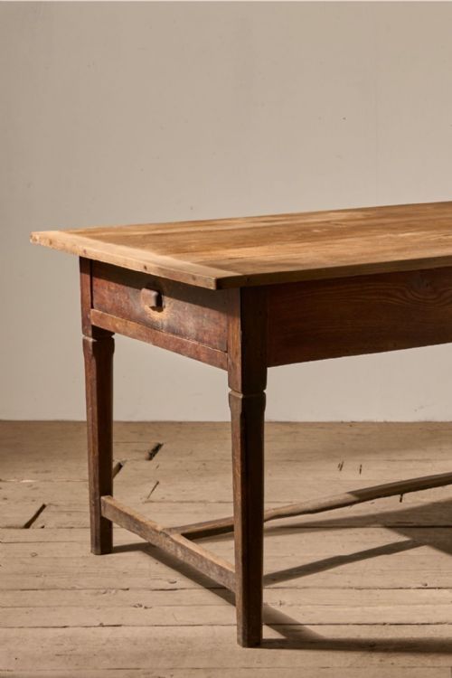 19TH CENTURY FRENCH ELM FARMHOUSE TABLE - ADDITIONAL PHOTO 1