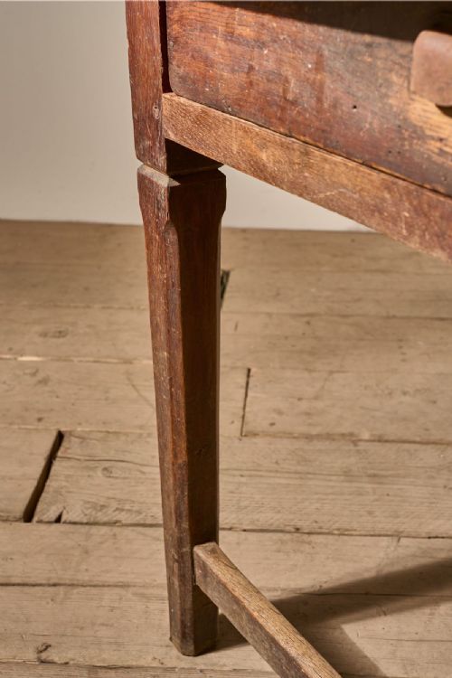 19TH CENTURY FRENCH ELM FARMHOUSE TABLE - ADDITIONAL PHOTO 4