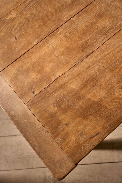 19TH CENTURY FRENCH ELM FARMHOUSE TABLE - ADDITIONAL PHOTO 6