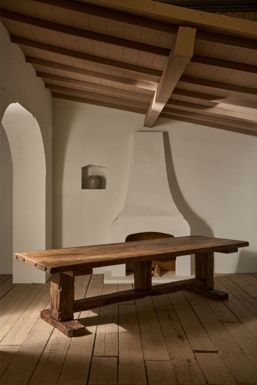 19th Century Solid Oak Monastery Table