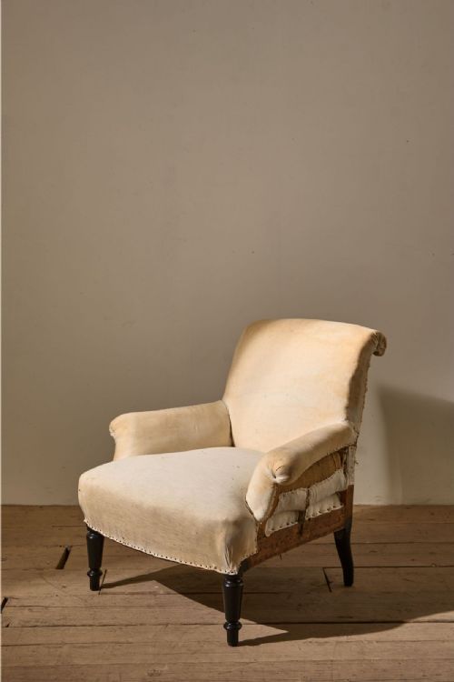 Napoleon III Scroll Back Armchair