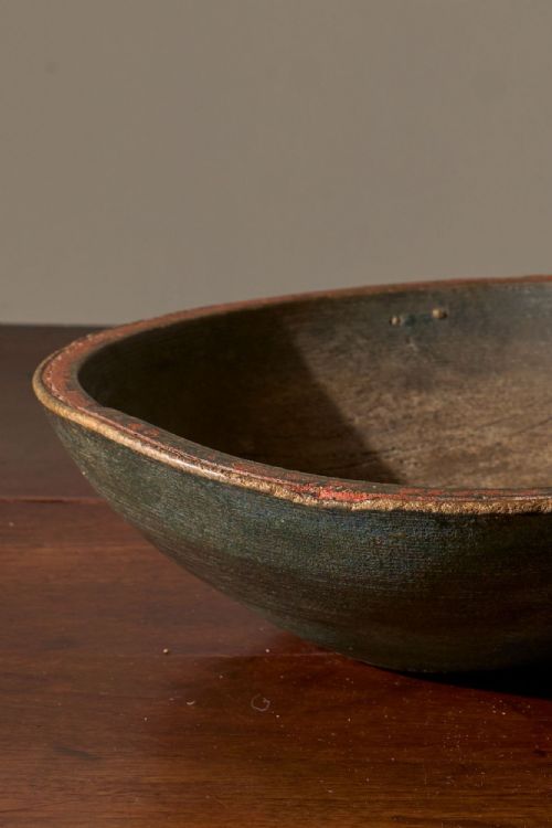 18TH CENTURY PAINTED SWEDISH BOWL NO 2 - ADDITIONAL PHOTO 1