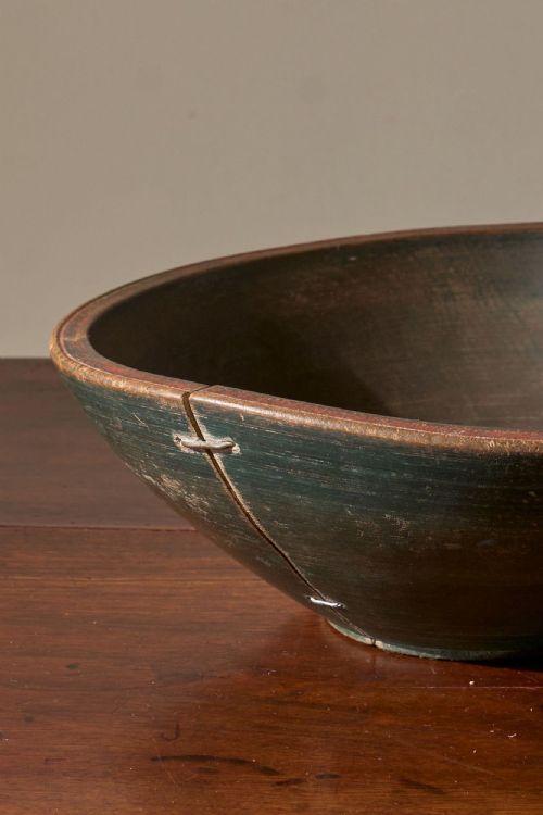 18TH CENTURY ORIGINAL PAINTED SWEDISH BOWL NO1 - ADDITIONAL PHOTO 1