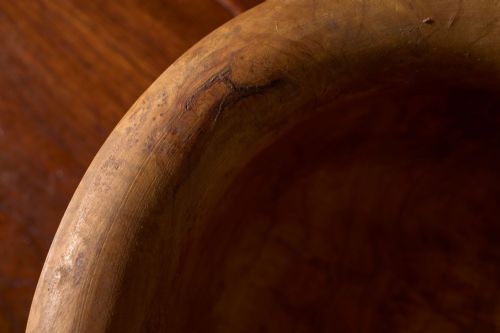 20TH CENTURY OLIVE WOOD PESTLE AND MORTAR - ADDITIONAL PHOTO 3