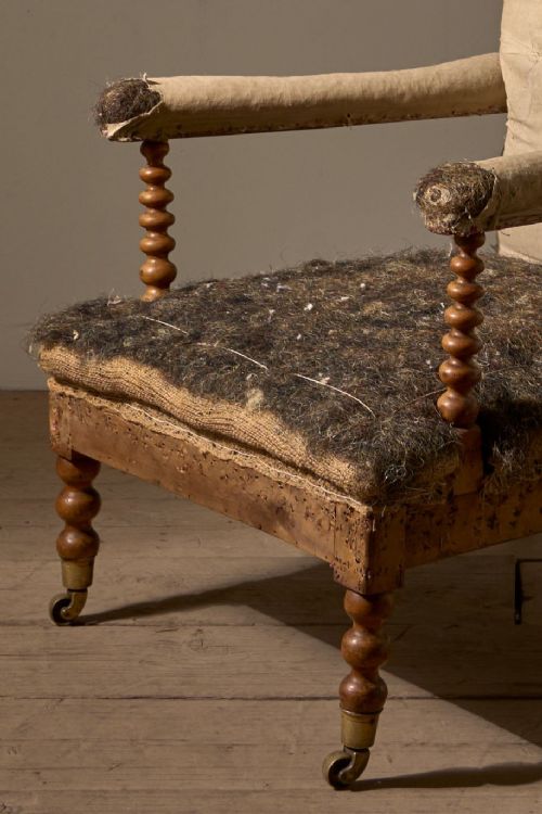 fig 1. 19th Century Bobbin turned open armchair