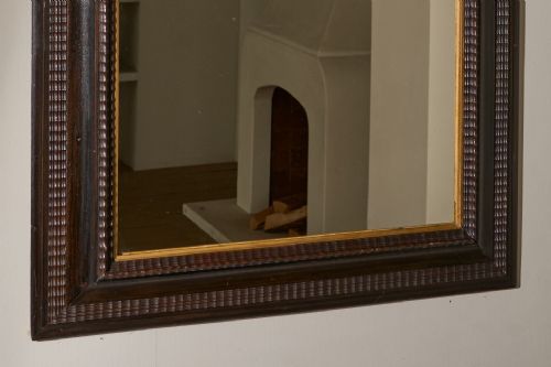 LARGE 19TH CENTURY EBONISED ITALIAN MIRROR NO1 - ADDITIONAL PHOTO 2